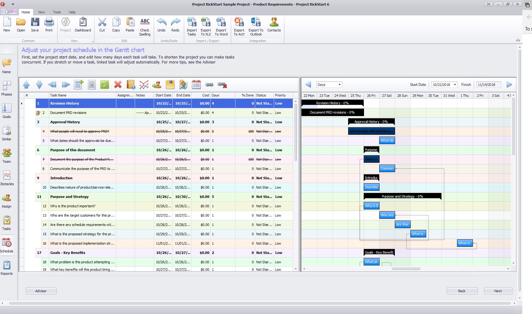 Gantt Chart G Suite